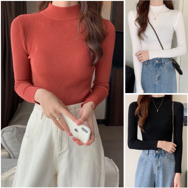 Áo Len Tăm Cổ 3 Phân chất len mềm mịn 344