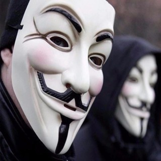 Mặt nạ Hacker mặt nạ Anonymous  Màu Vàng nice