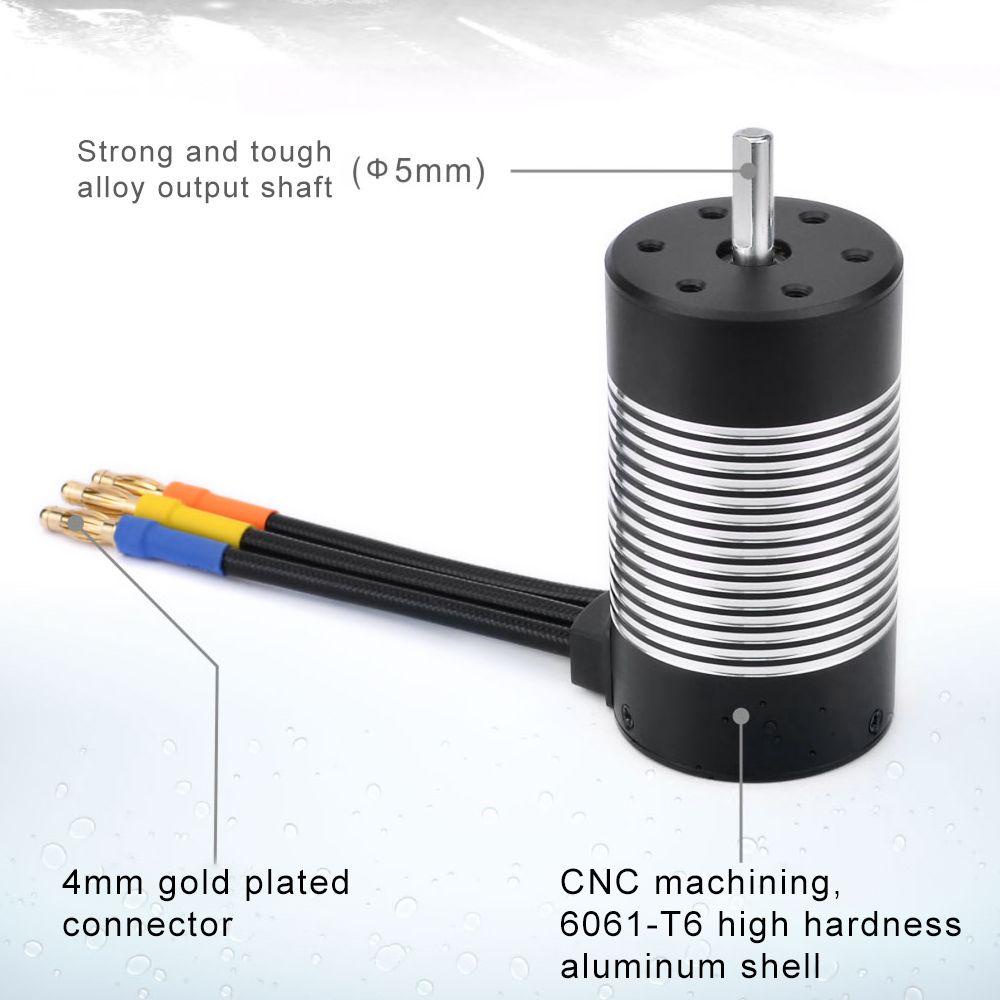 Động Cơ Xe Hơi Điều Khiển Từ Xa Không Thấm Nước 1550KV / 1800KV / 2100KV / 2600KV / 3100KV 3.175mm