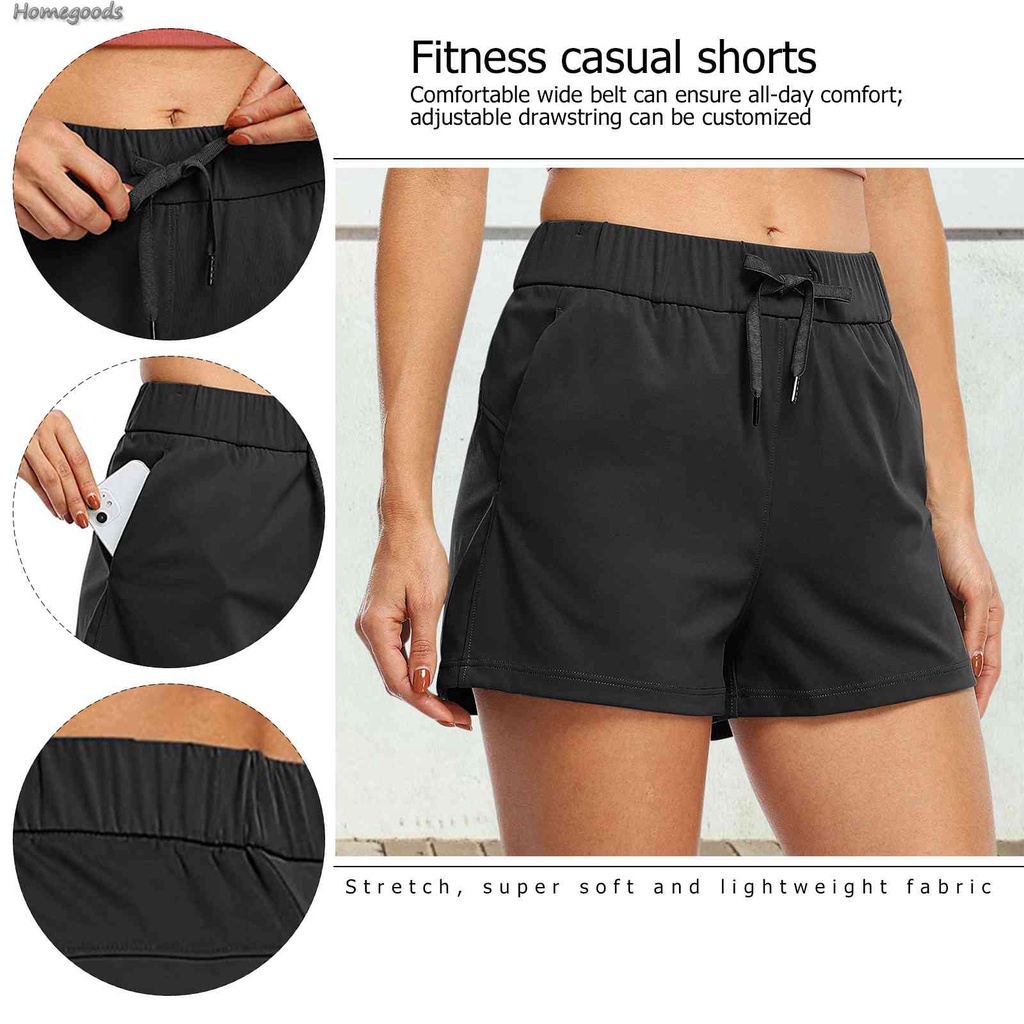 [HOMEG-PRO] Quần Đùi Thể Thao Chạy Bộ / Tập Gym / Yoga Có Túi S-XXL [homegoods.vn]