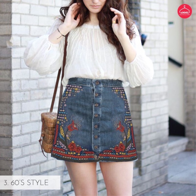 Váy jean thêu sneak peek | BigBuy360 - bigbuy360.vn