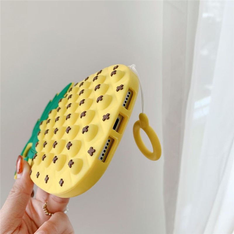 Ốp Điện Thoại Silicon Hình Trái Dứa Cho Iphone 12 12pro 12mini 12promax 11 Pro Max X Xs Max Xr 6 6s 7 8 Plus