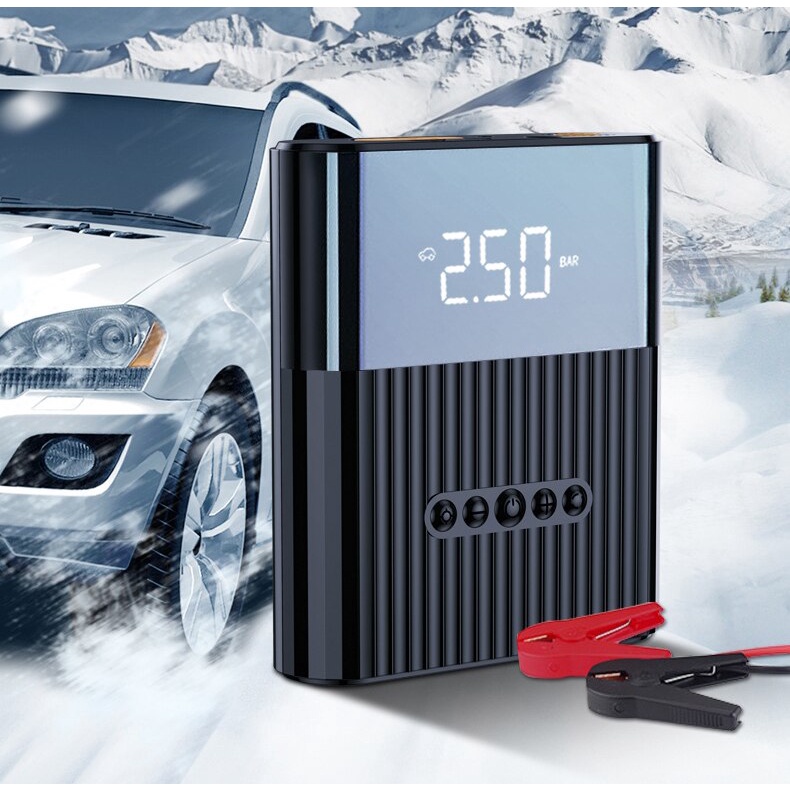 Bộ Kích Nổ Kiêm Bơm Hơi Và Sạc Dự Phòng Cho Xe Ô Tô, Kích Thước Nhỏ Gọn, Chịu Lực Tốt