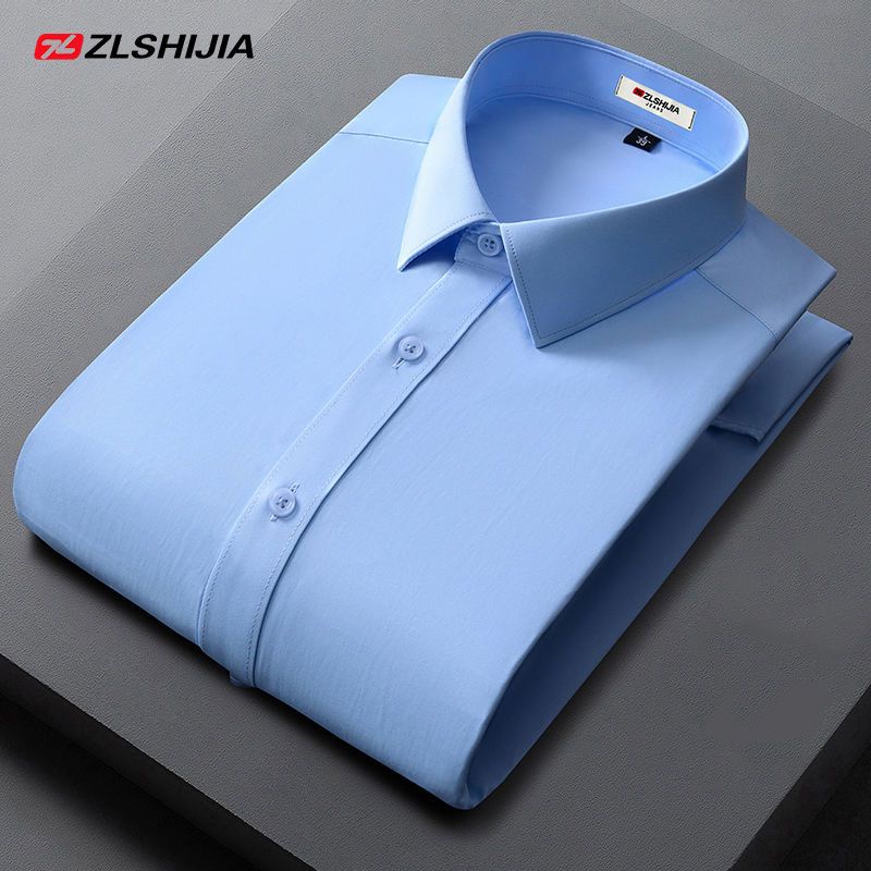 Áo Sơ Mi Công Sở Tay Dài Màu Trơn Size Lớn [Giảm Giá 30%] Phong Cách Mới Cho Nam