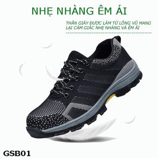 Giày Bảo Hộ Chống Đinh Siêu Bền GSB01 [ Có video thật ]