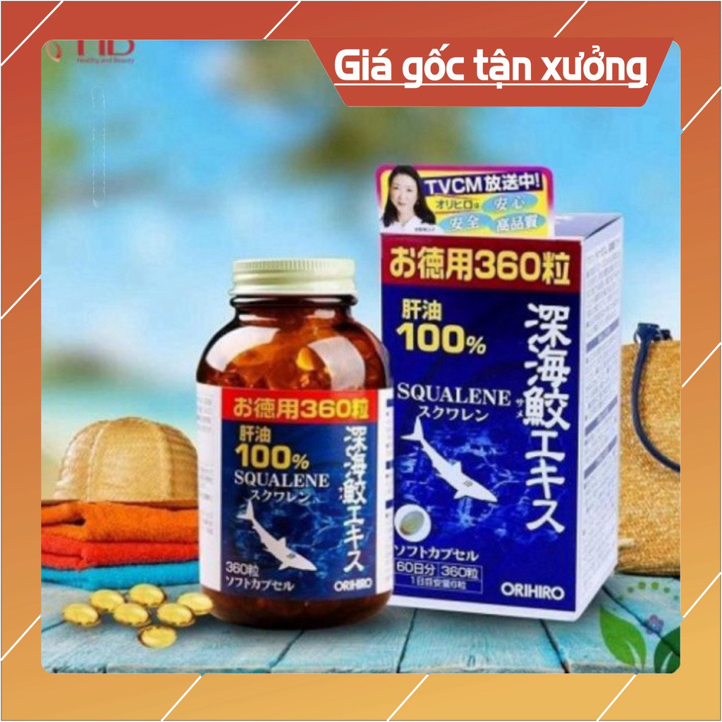 GIẢM GIÁ Viên Uống Sụn Vi Cá Mập Orihiro Squalene 360 viên Nhật Bản GIẢM GIÁ