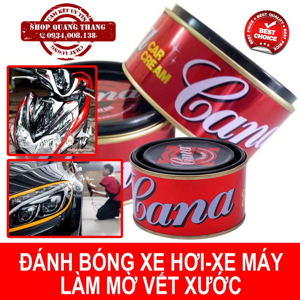 Cana Đánh Bóng Xe Máy Oto Làm Mờ Vết Xước Nhỏ