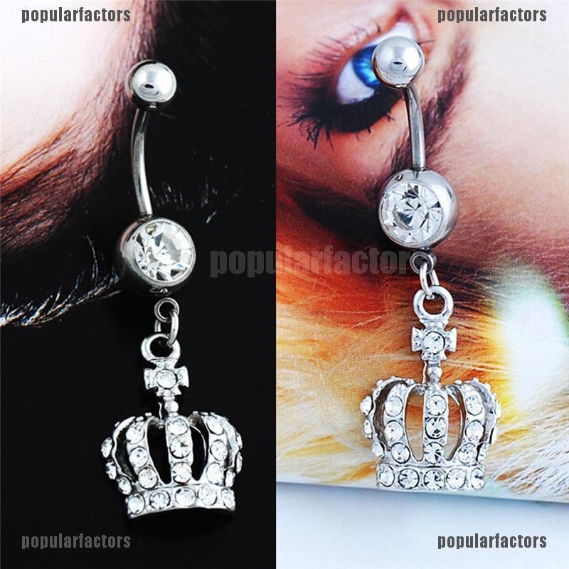 Khuyên Rốn Hình Vương Miện Thời Trang