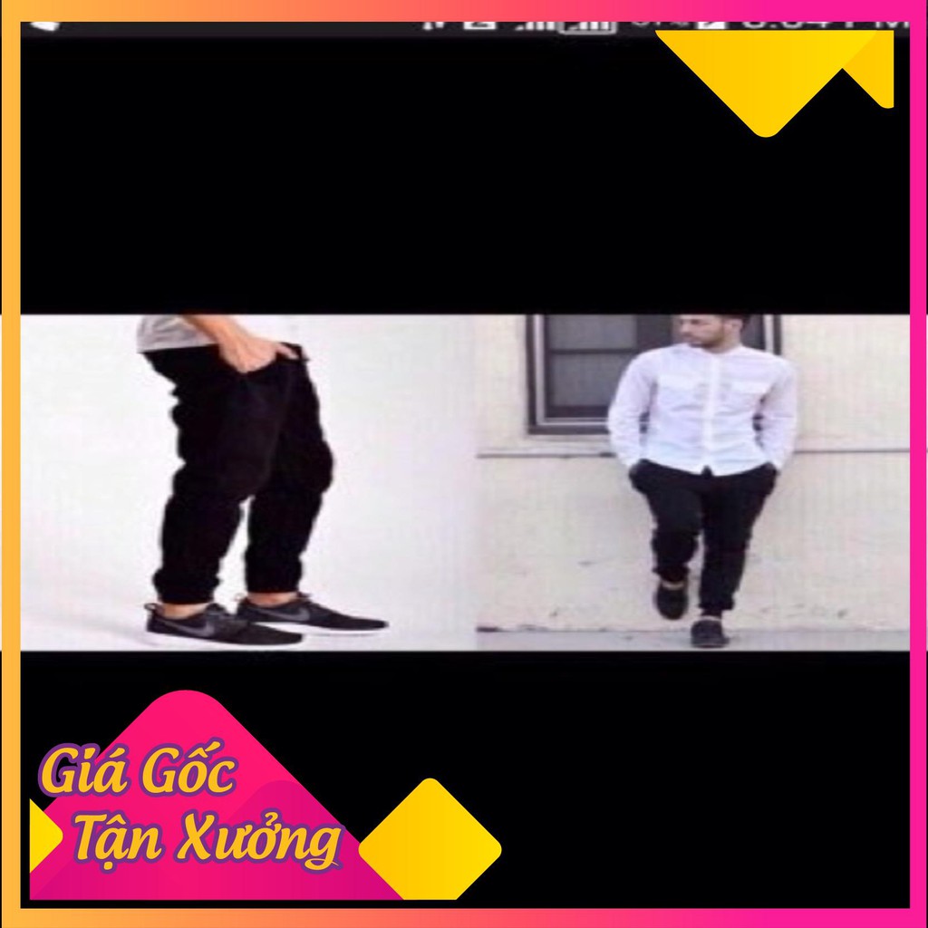 Quần Jogger Kaki Dây Kéo Chân - Nam Nữ Đều Mặc Được