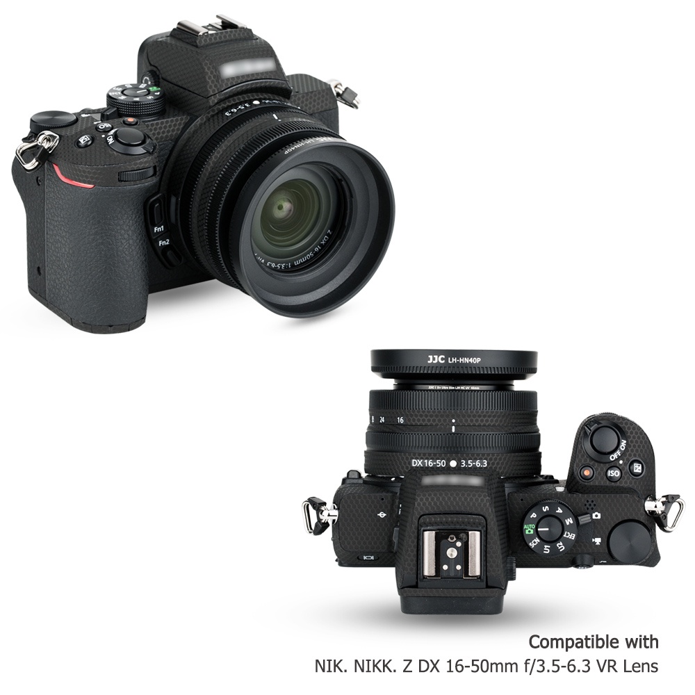 Loa che nắng JJC HN-40 cho Nikon Z50 & Z FC + NIKKOR Z DX 16-50mm/ HB-90A cho Nikon Z50 + NIKKOR Z DX 50-250mm