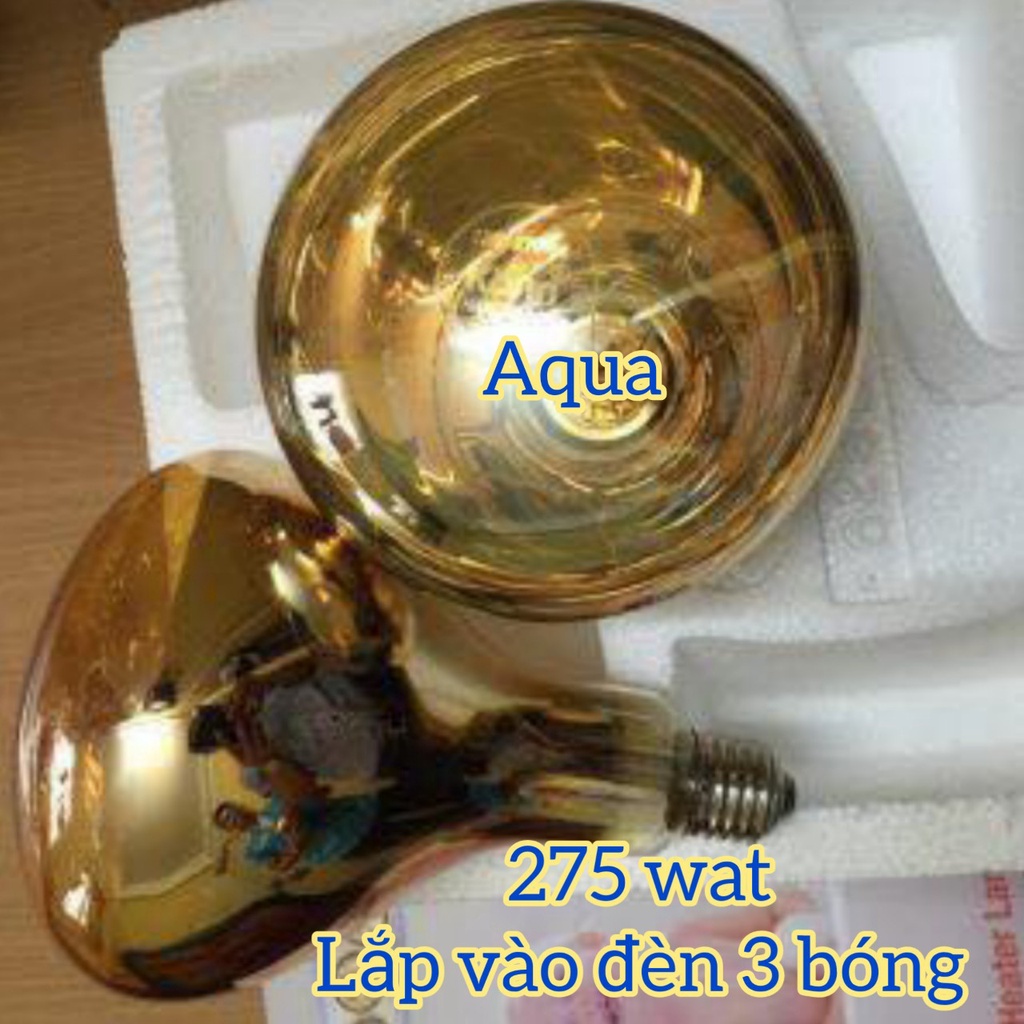 Đèn sưởi nhà tắm , bóng đèn sưởi phòng tắm AQUA loại 3 bóng 275 Wat ( 1 bóng to )
