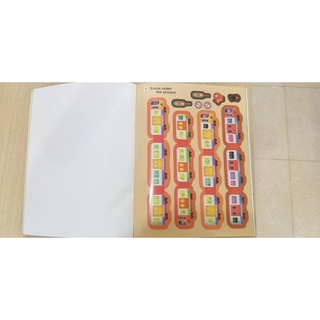 [Big Sale!] Dính dán - Usborne sticker book - Trains