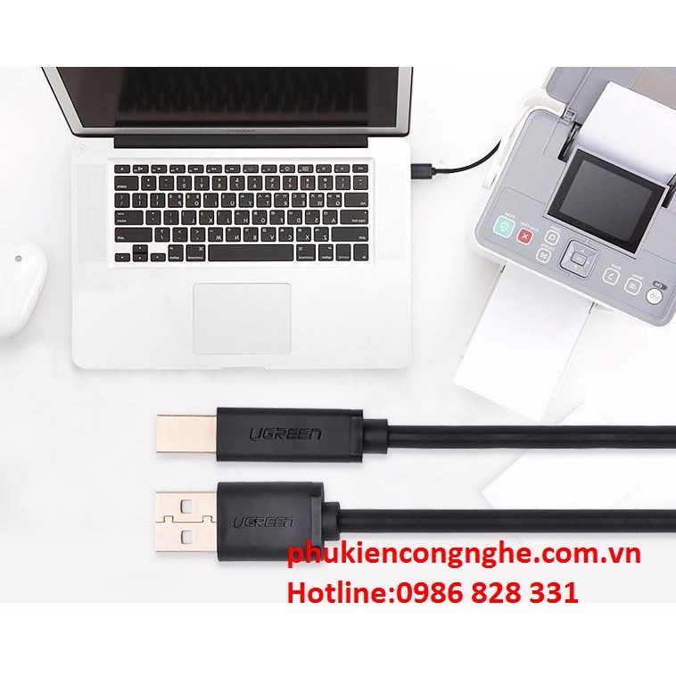 Cáp máy in USB dài 3m chính hãng Ugreen 10351