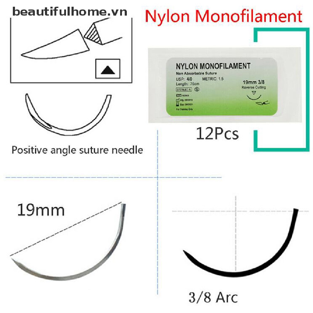 Bộ 12 Cuộn Chỉ nylon Chuyên Dụng Cho Y Tế