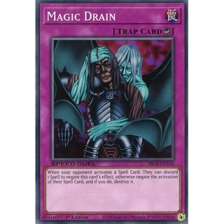 [ ĐẬU PHỘNG ] THẺ BÀI YUGIOH TRAP - Magic Drain - SBCB-EN104 - Common 1st Edition