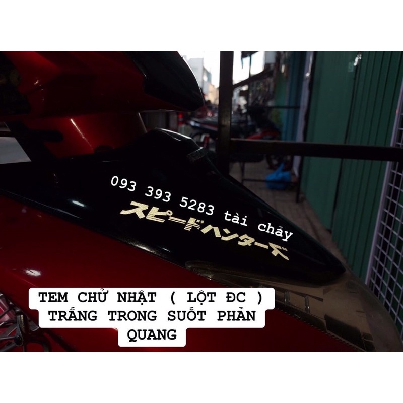 TEM CHỮ NHẬT  TRONG SUỐT