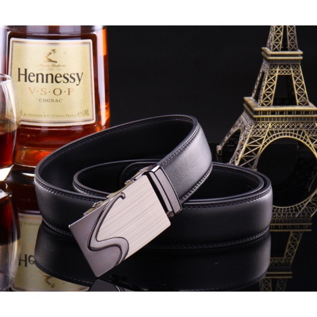 Dây nịt nam hình chữ S tặng 05 tất hình cờ các nước