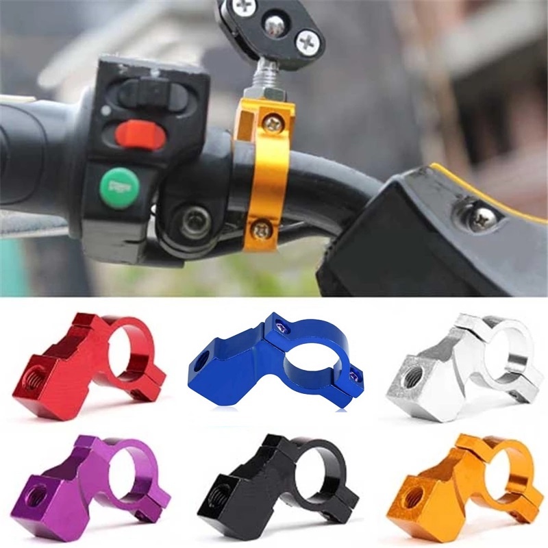 1 cặp giá đỡ cố định gương chiếu hậu 21-25mm gắn tay cầm xe đạp/ xe máy