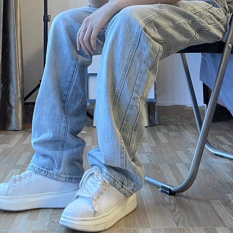 Quần Jeans ống rộng basic thời trang cực ngầu. Quần Jeans Streetwear hottrend