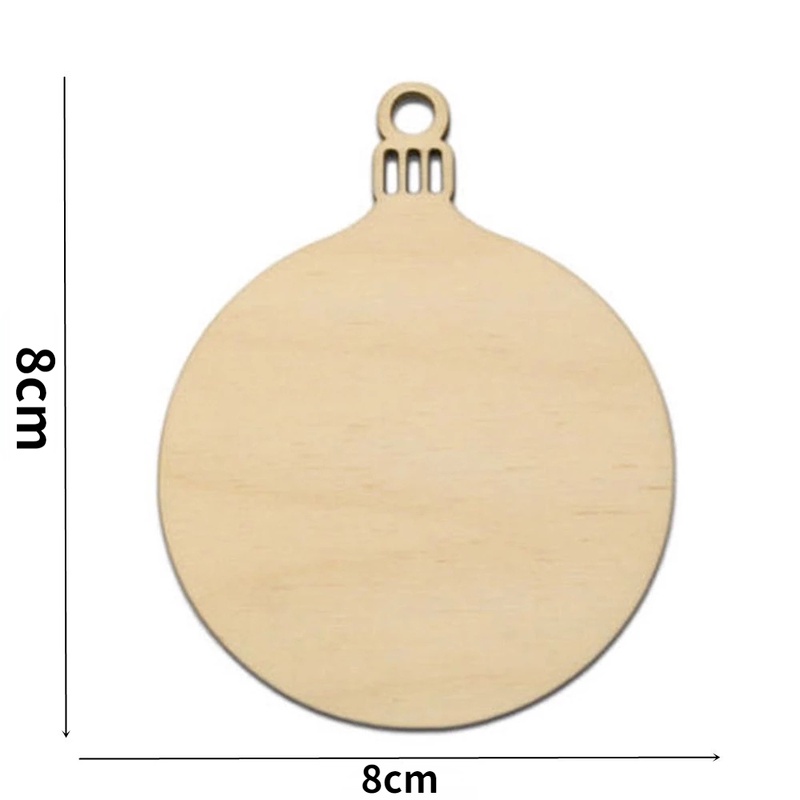 1 bộ nhãn gỗ trang trí giáng sinh năm mới