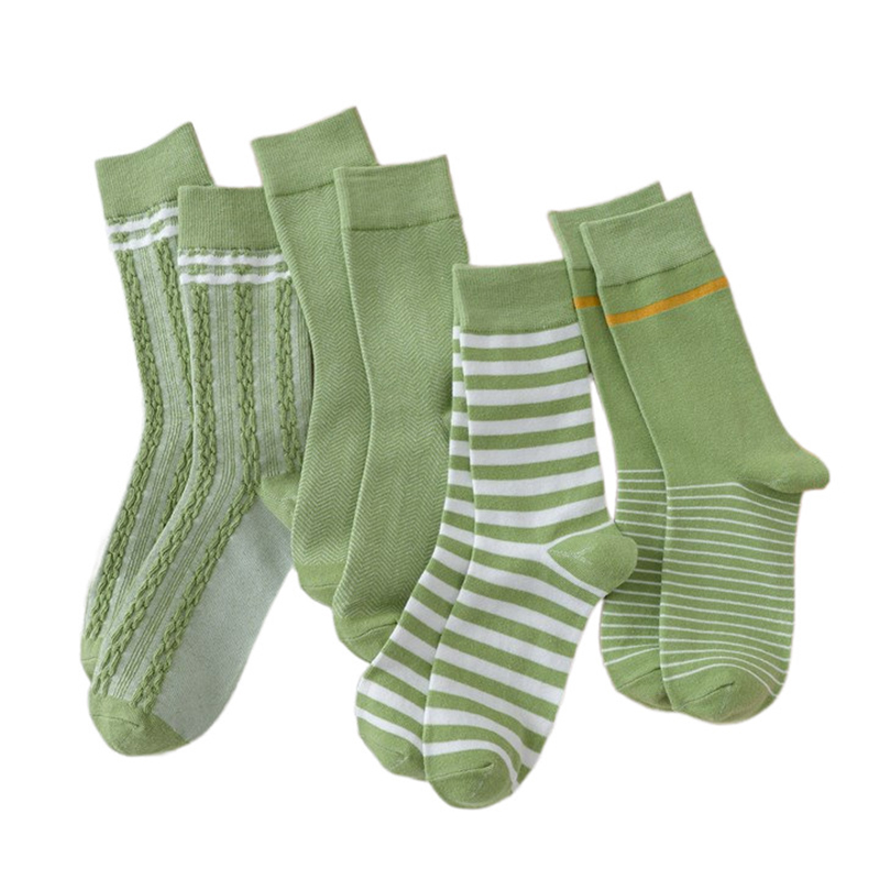 Tất Cotton Cổ Cao In Hình Trái Bơ Xinh Xắn Cho Nữ