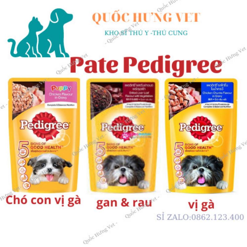 Pate cho cún Pedigree gói 80gr- QUỐC HƯNG VET