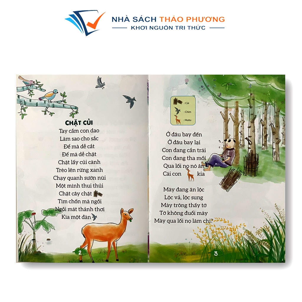 Sách - Đồng dao theo chủ điểm phù hợp cho bé từ 1-6 tuổi (Bộ 6 cuốn)