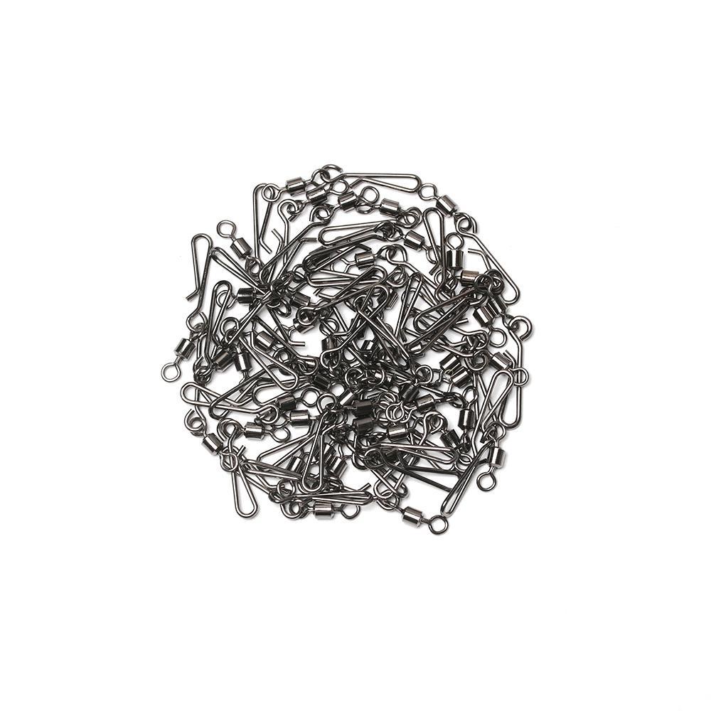 MUVAKO Set 50 Khóa Nối Câu Cá Bằng Thép Không Gỉ Chất Lượng Cao