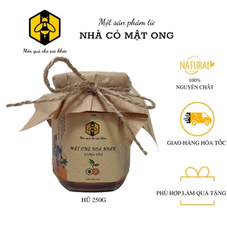 Mật ong nguyên chất nhà có mật ong - mật ong hoa nhãn hưng yên hũ 180ml