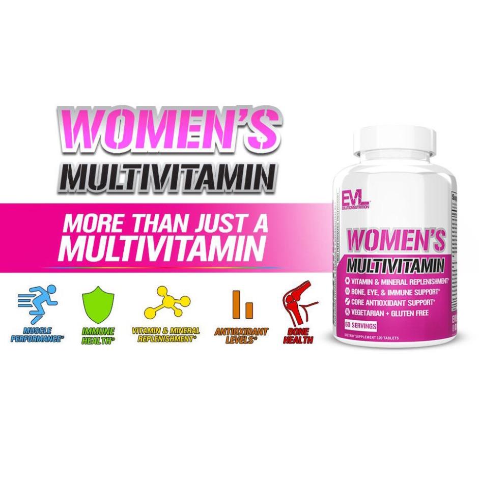 EVL Women Vitamin Cung Cấp Khoáng Chất Và Dinh Dưỡng Cho Nữ EVL Women's Multi Vitamin - Vitamin Cho Nữ (120 viên)