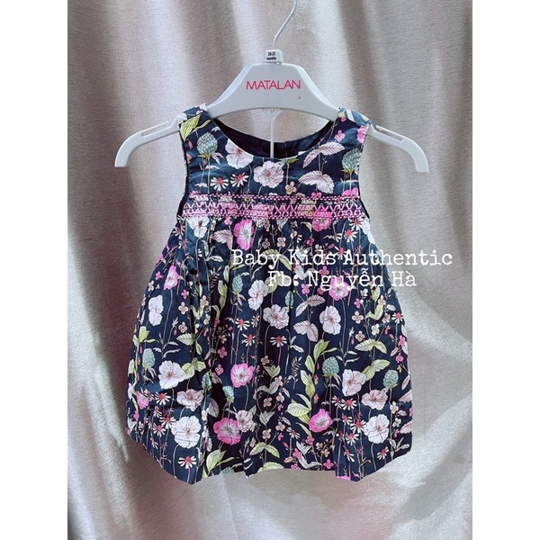 Đầm cotton hai lớp kèm quần chíp cho bé gái đầy tháng