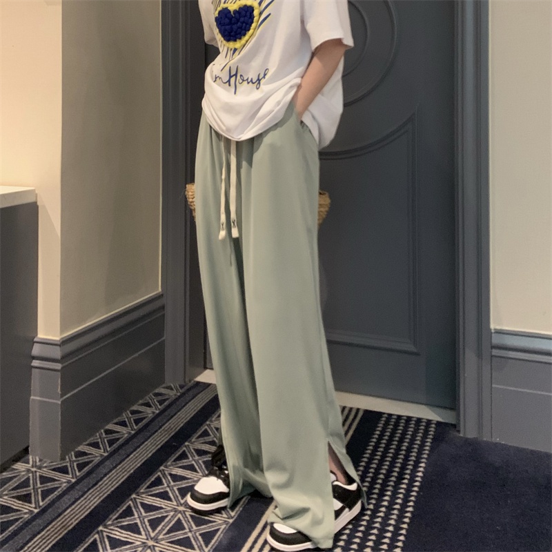 Quần thẳng ZHELIHANGFEI lưng cao ống rộng thời trang dành cho nữ