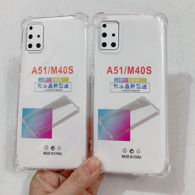 Ốp Silicon trong Chống SỐC Dày dặn sam sung A51, M40S