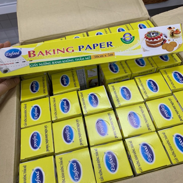 Giấy nến nướng bánh không thấm dầu Baking paper dùng để lót nướng bánh, dùng tốt cho nồi chiên không dầu