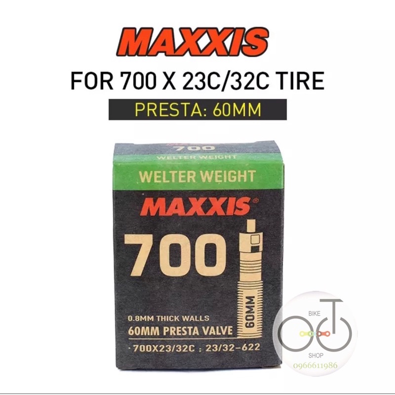 Ruột xe đạp - Săm MAXXIS Welter Weight dùng cho MTB/Tuoring/Road chính hãng