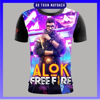 [Bán Chạy] Áo Thun Free Fire Đen 3D ALOK Phù Thủy Âm Nhạc
