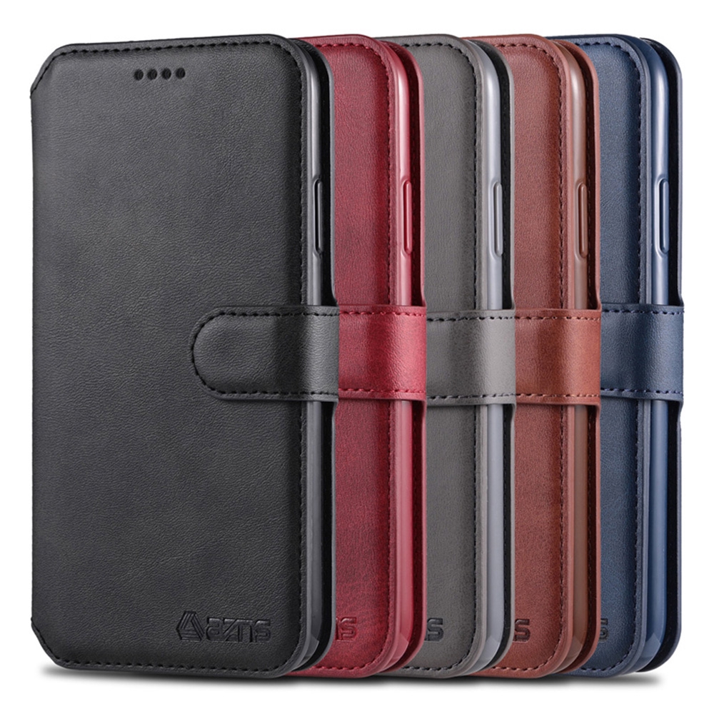 iPhone 11 Pro Max XS Max XR X 6 6S 7 8 Plus Luxury Stand Holder Leather Wallet Phone Case Bao điện thoại dạng ví kiêm đế đỡ sang trọng