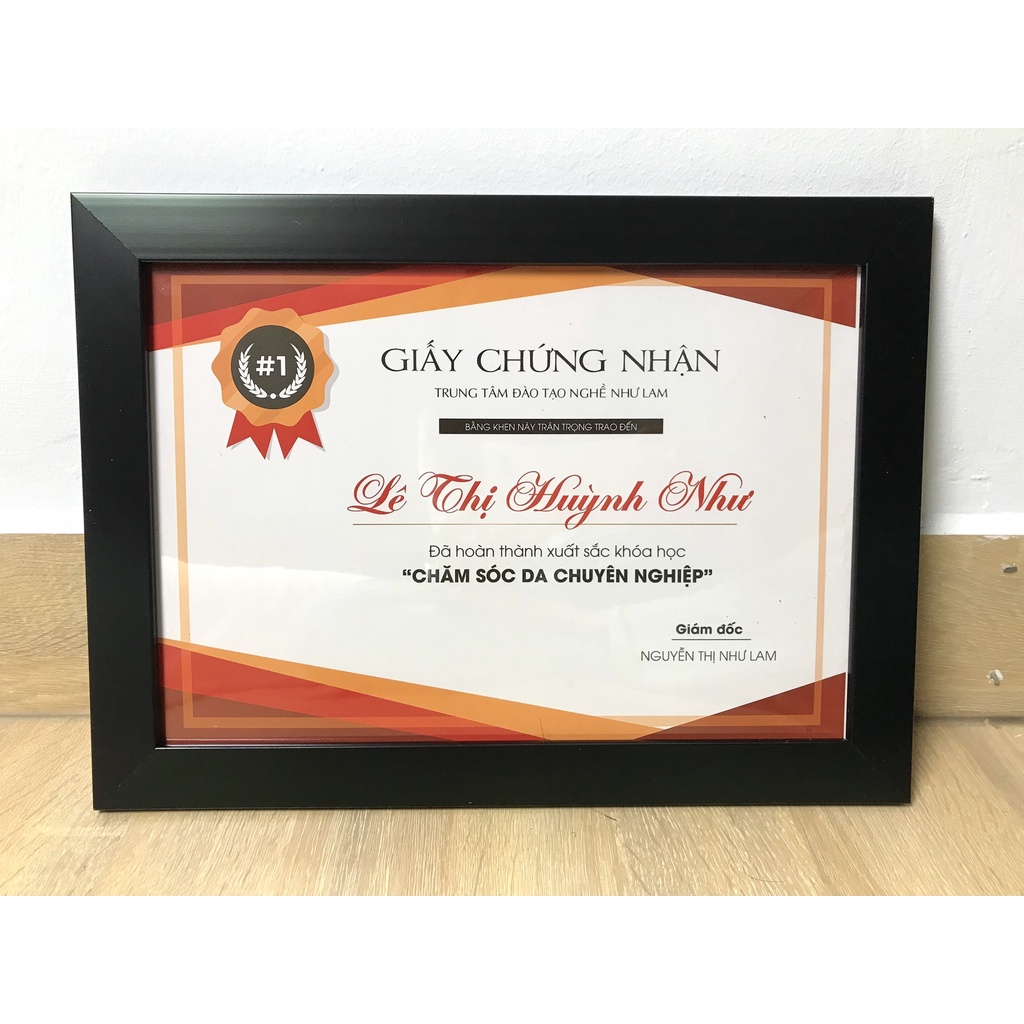 Khung giấy khen a4