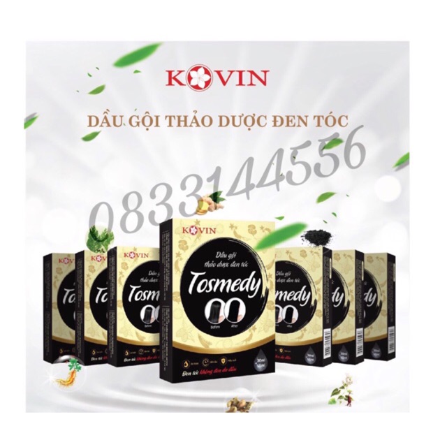 Dầu gội đen tóc thảo dược Tosmedy