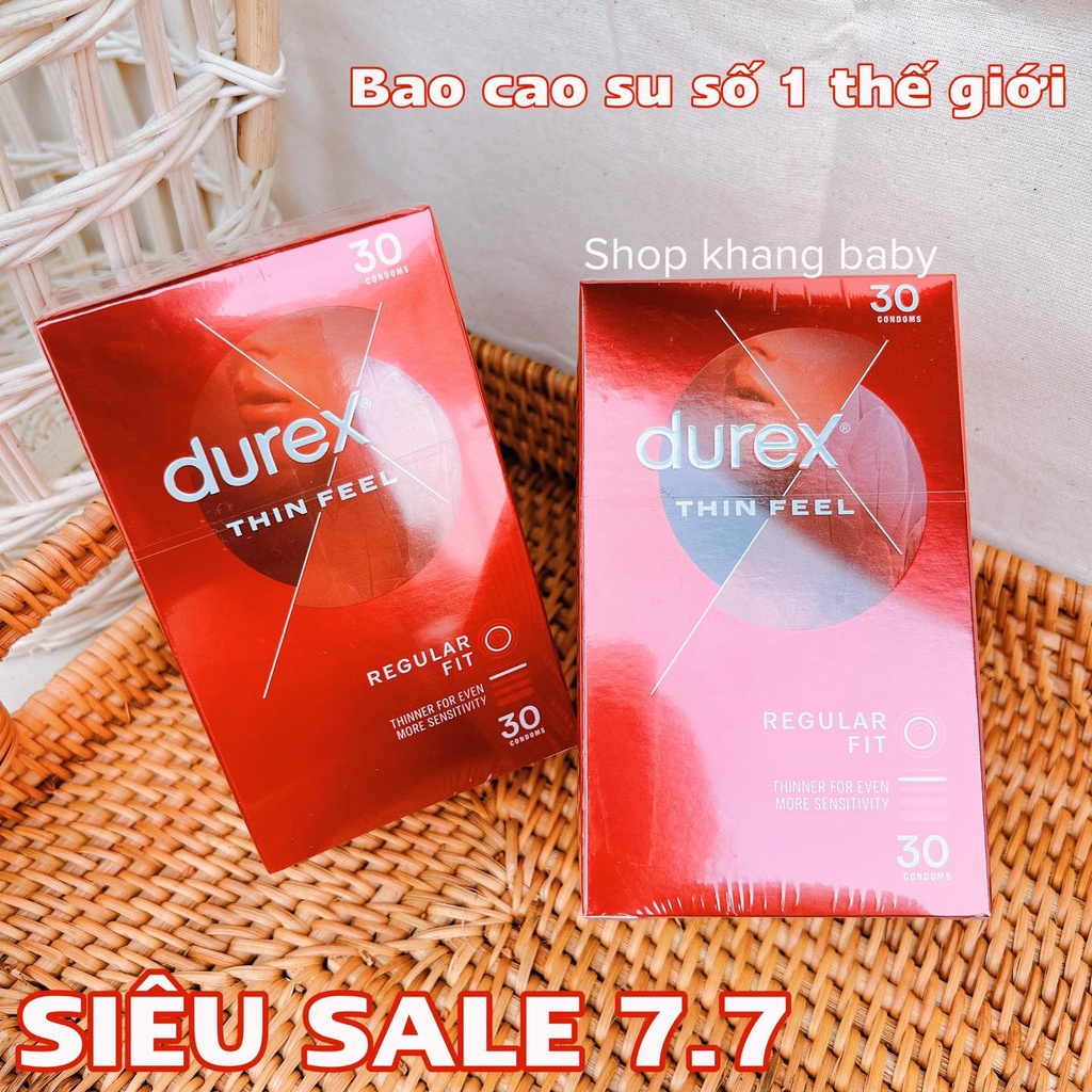 Bao cao su Durex hàng Úc hôp 30 bao - Shop Khang Baby