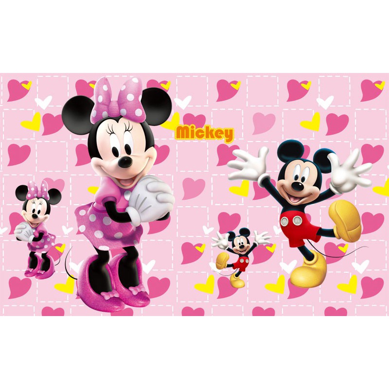 Tranh dán tường 3dcho bé chuột Micky đáng yêu