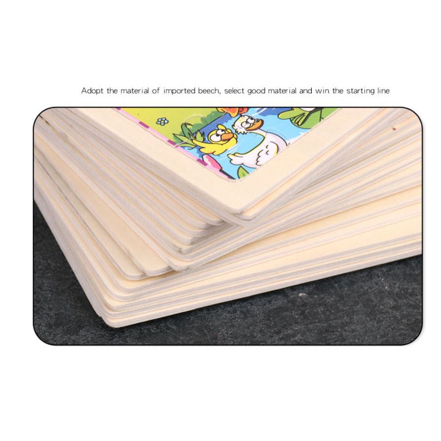 Bộ xếp hình ghép gỗ chìm 24 miếng ghép dành cho bé từ 3 tuổi