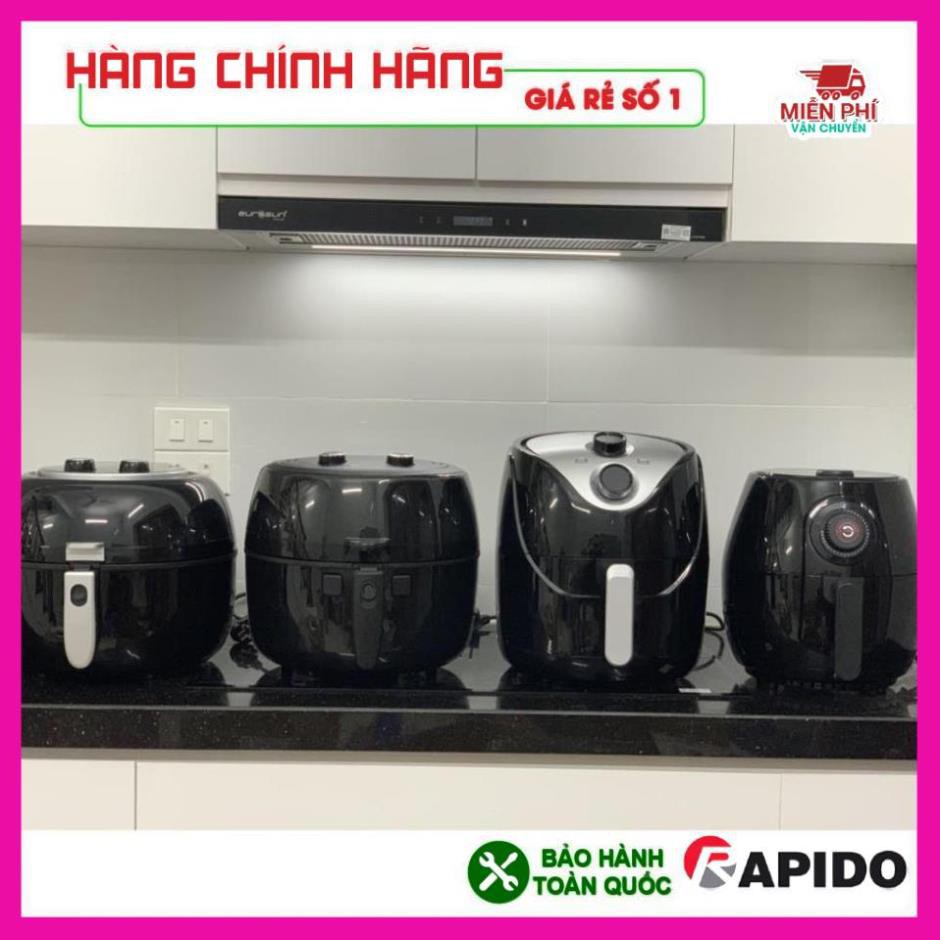 NỒI CHIÊN KHÔNG DẦU RAPIDO 5L, DUNG TÍCH 5L TẶNG KÈM QUÀ TẶNG HẤP DẪN, BẢO HÀNH 1 NĂM TOÀN QUỐC.