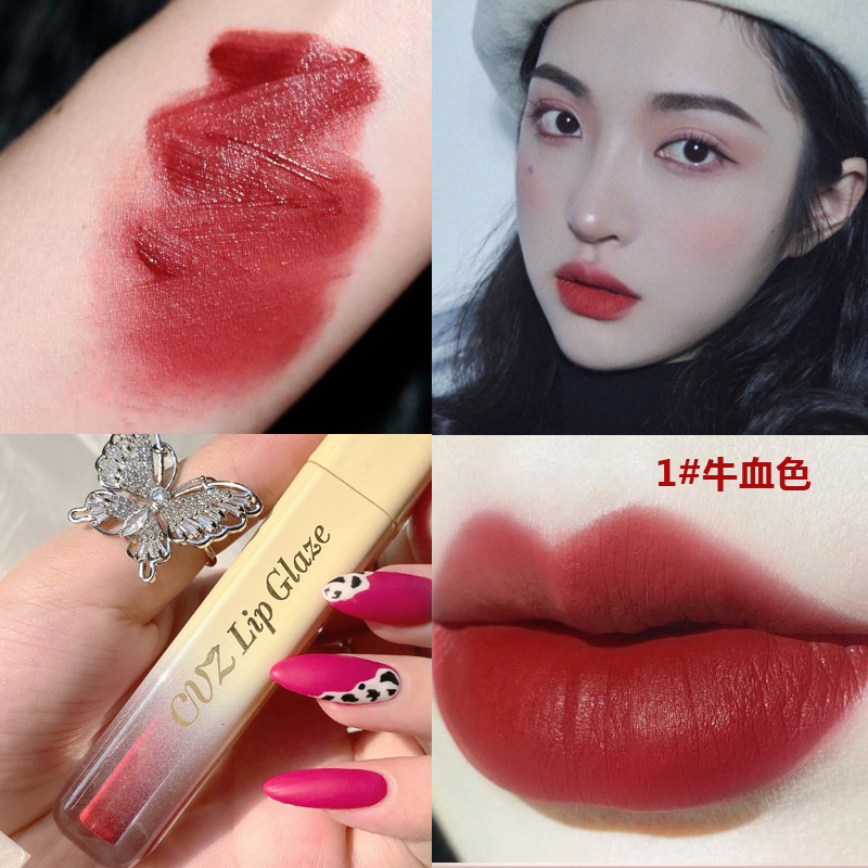 [Hàng mới về] Son môi nhung lì dưỡng ẩm lâu trôi không dính cốc | BigBuy360 - bigbuy360.vn