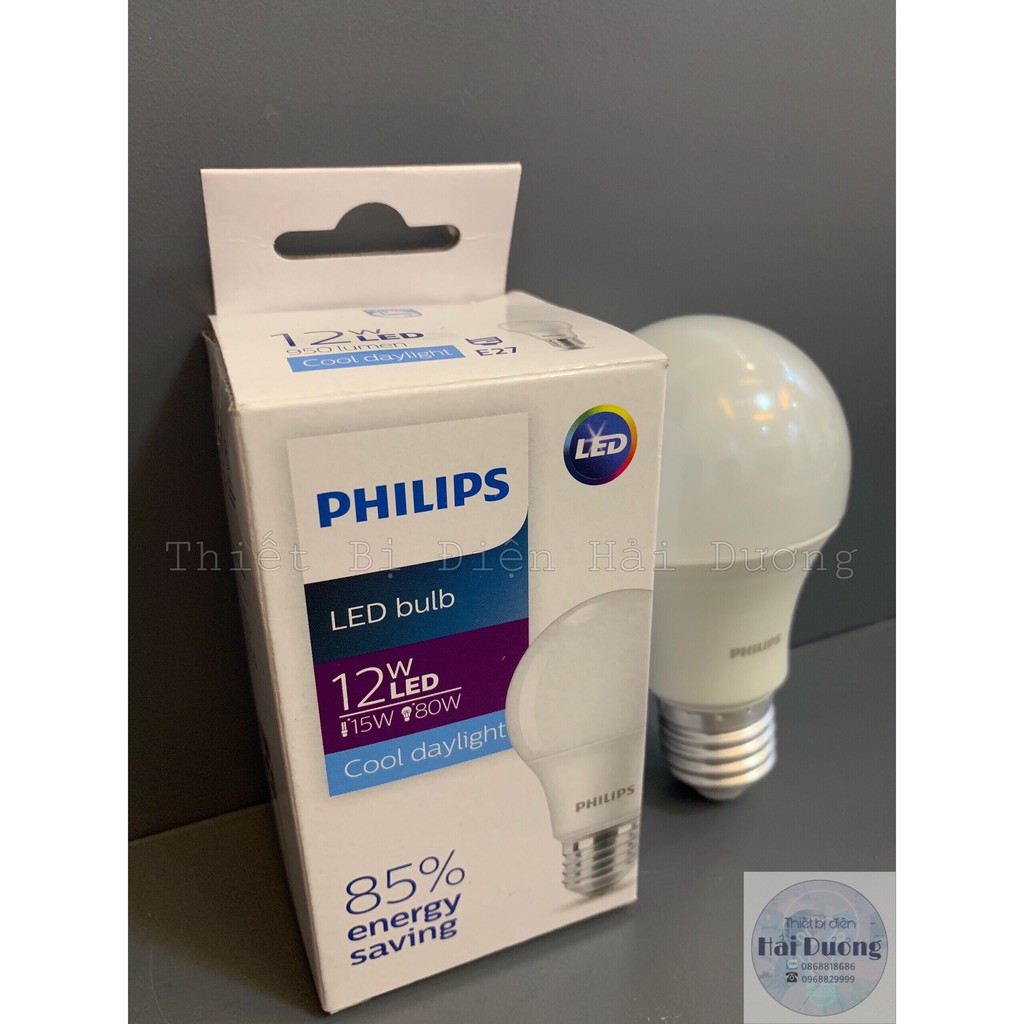 Bóng đèn LED Bulb 12w E27 Philips HV 1PF/20 GMGC (Trắng/Vàng)