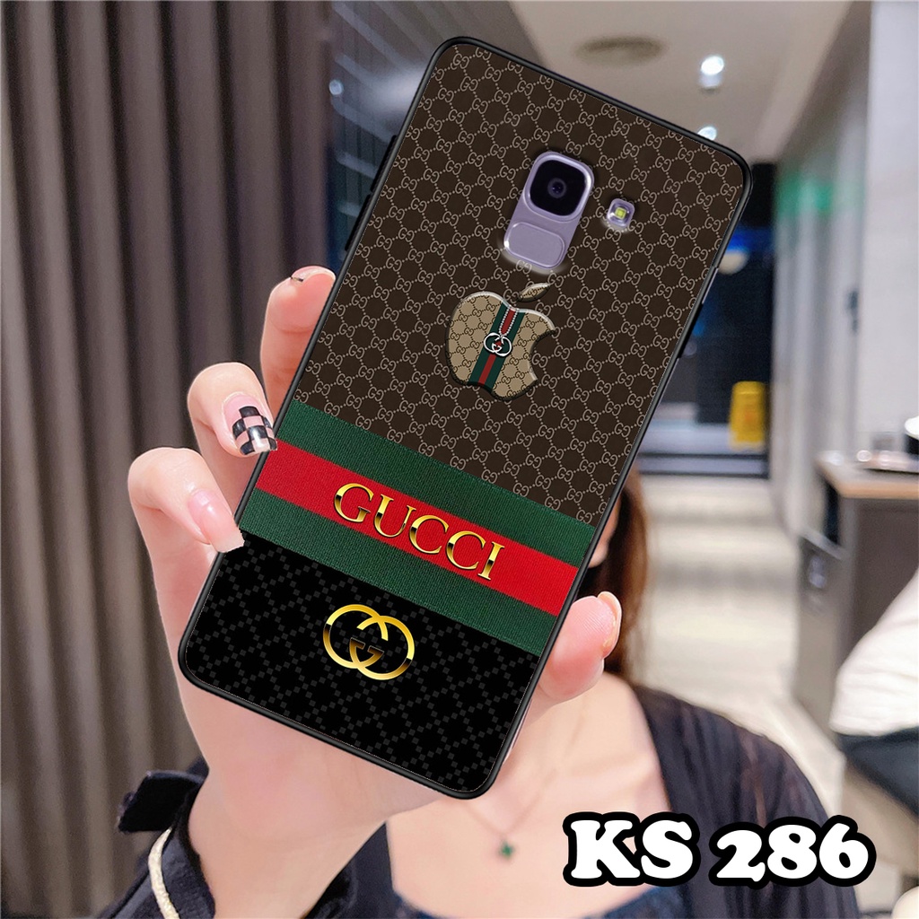 Ốp lưng Samsung A6 2018 - Samsung A6 Plus - Ốp Samsung in hình ＧＵＣＣＩcực sang trọng - Lưng nhám viền TPU