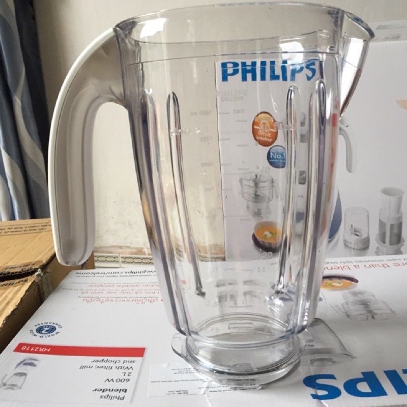 Phụ kiện máy xay philips- Cối sinh tố máy xay philip chính hãng HR2115/HR2118/ HR2061/HR2067