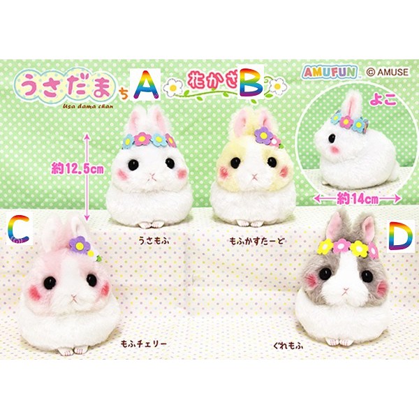 Usadama Chan Bông Hoa Chính Hãng Gấu Bông Nhật Amuse Authentic