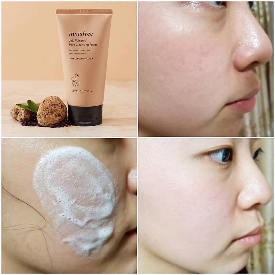 Sữa Rửa Mặt Tro Núi Lửa – Innisfree Jeju Volcanic Pore Cleansing Foam 150ml- HÀNG CHÍNH HÃNG CS06 | BigBuy360 - bigbuy360.vn
