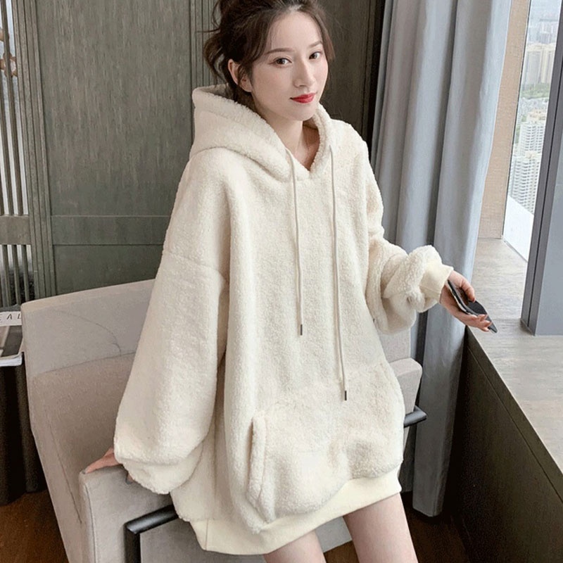 Áo Hoodies Có Nón Dài Tay Thời Trang Hàn Quốc Mới